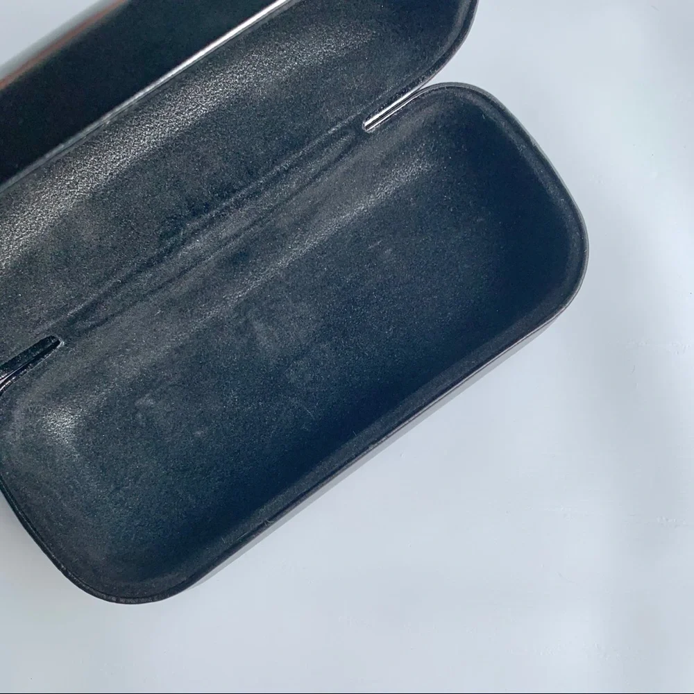 Coach Leather Sunglasses Large Case Black